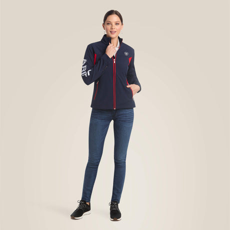 Ariat Women's New Team Softshell Jacket #colour_navy