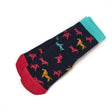 Shires Tikaboo Children's Ankle Socks #colour_pink-horses