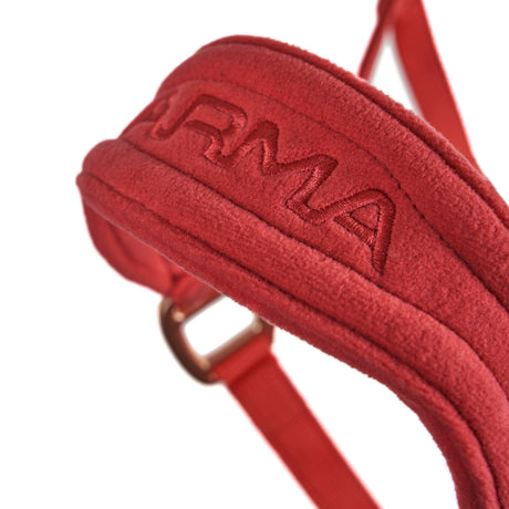 Shires ARMA Comfy Fleece Headcollar & Rope #colour_coral