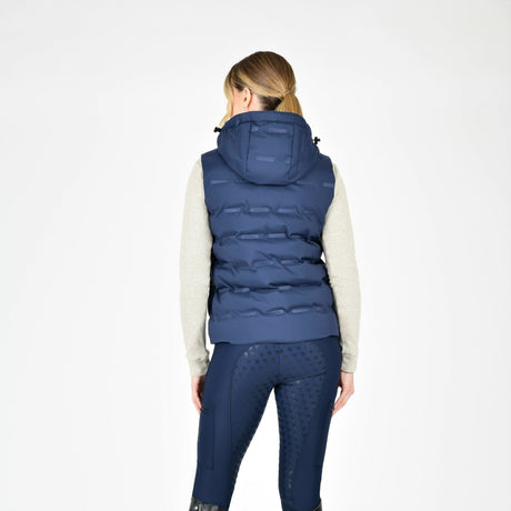 Weatherbeeta Ladies Hapur Heat Seal Quilted Vest #colour_navy-iris