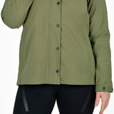 Weatherbeeta Ladies Florence Fleece Two-For Jacket #colour_olive-night-black