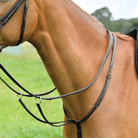 Kincade Classic Plain Raised Running Martingale #colour_black