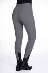 HKM Ladies Knee Patche Riding Breeches -Tampa- #colour_grey