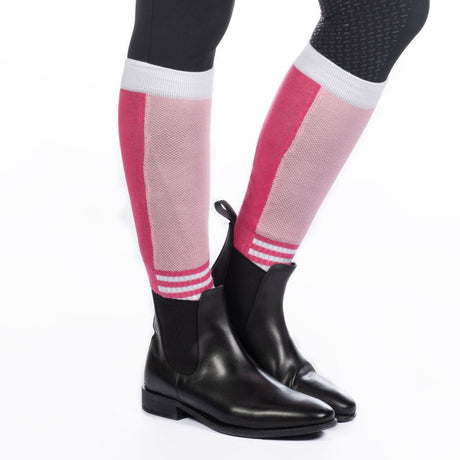 HKM Riding Socks -Olympia- #colour_pink-rose