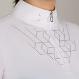 Coldstream Ladies Ledmore Diamante Show Shirt #colour_white