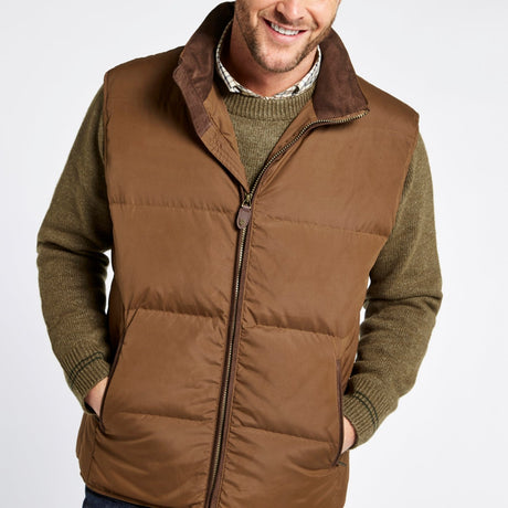 Dubarry Mens Graystown Down Gilet #Colour_walnut