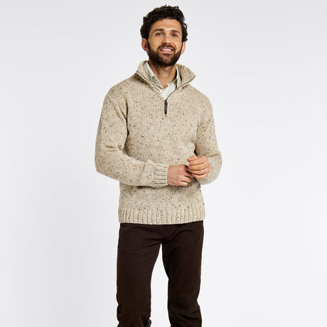 Dubarry Mens Callaghan Knitted Jumper #colour_stone