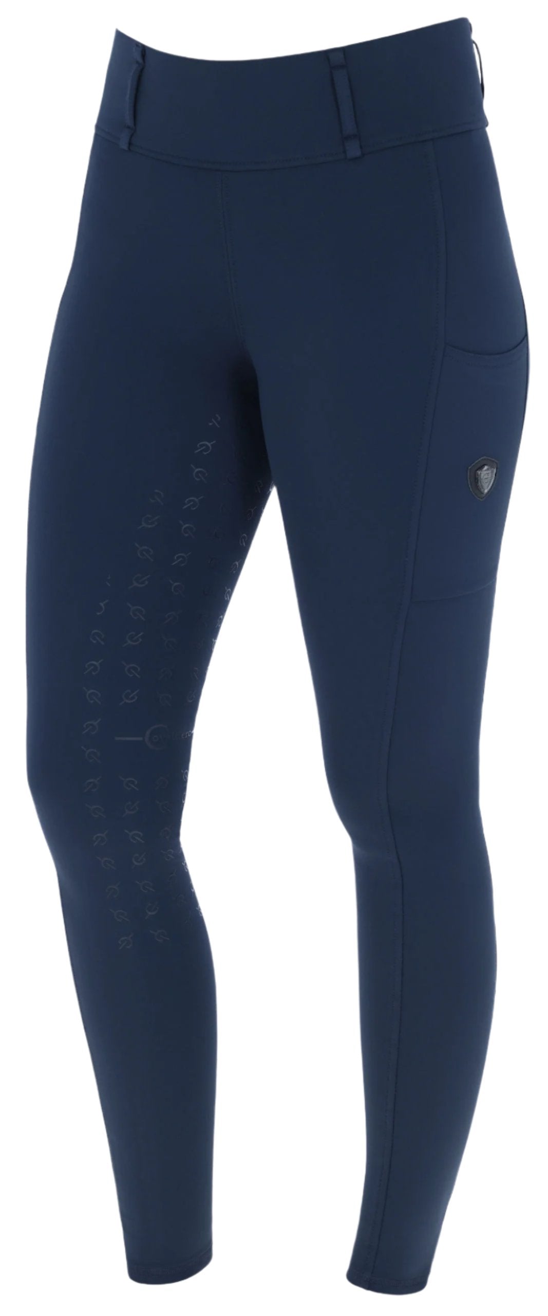 Covalliero Ladies Full Grip Riding Tights #colour_navy