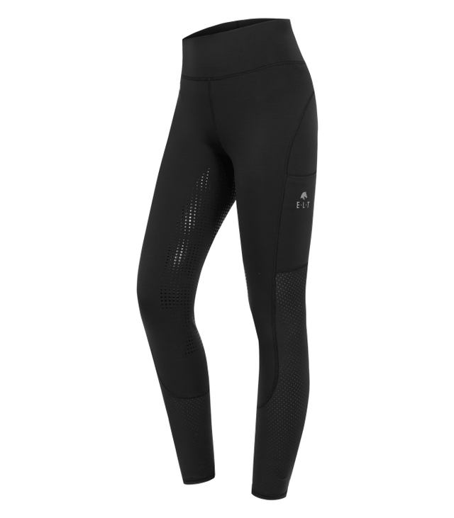 E.L.T Ladies Hanna Mesh High Waist Riding Leggings #colour_black