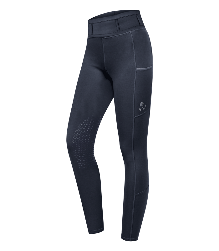 E.L.T Ella Ladies Knee Silicone Riding Leggings #colour_night-blue