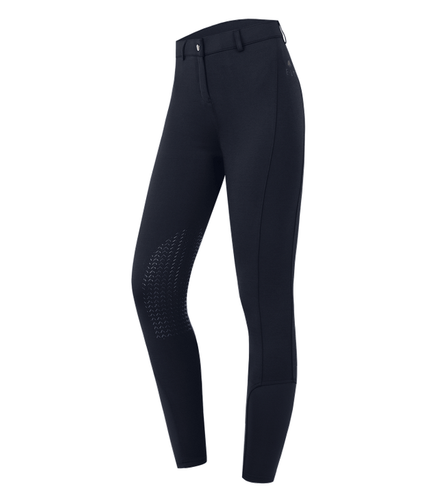 E.L.T Essential Ladies Knee Silicone Breeches #colour_deep-blue