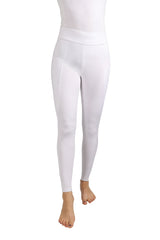 Hy Equestrian Ladies Melton Riding Tights #colour_ white