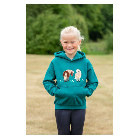 British Country Collection LIMITED EDITION Ruby & Honey Childrens Hoodie #colour_jade
