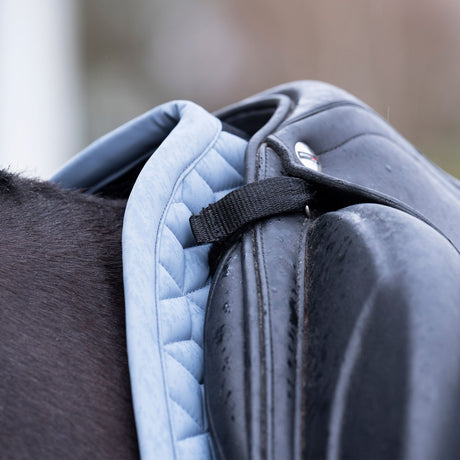 HV Polo Essential GP Saddle Pad #colour_dark-mist-blue