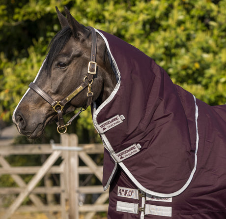 Horseware Ireland Amigo Hero Ripstop Hood 0g #colour_fig-navy-tan