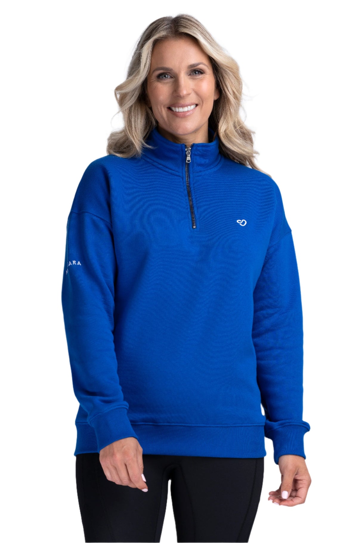 Mochara Half Zip Sweatshirt #colour_cobalt-blue