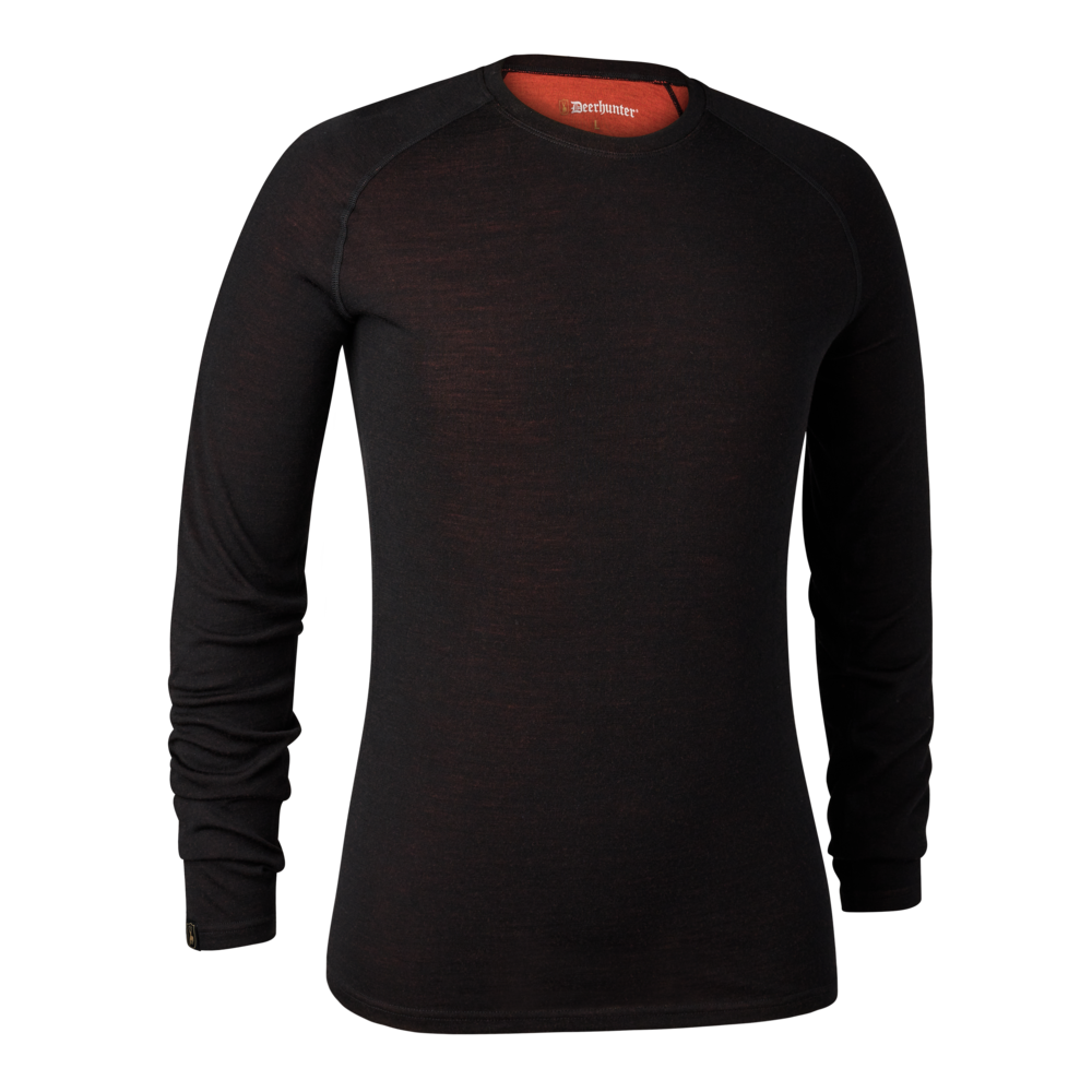 Deerhunter Men's Quinn Merino Undershirt #colour_black-oak