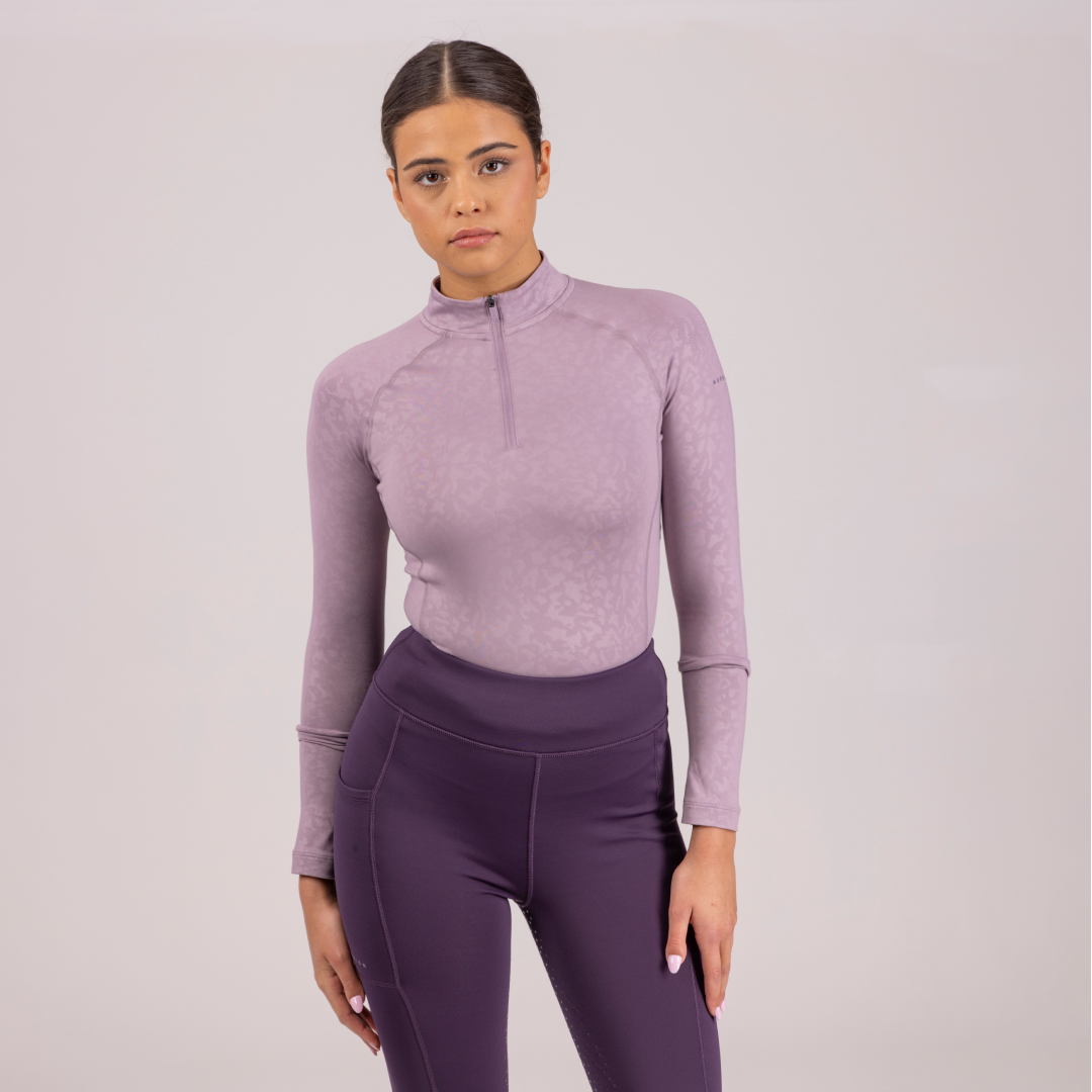 Shires Aubrion Ladies Revive Winter Base Layer #colour_mauve