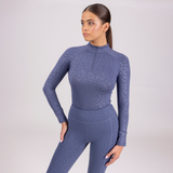 Shires Aubrion Ladies Revive Winter Base Layer #colour_blue