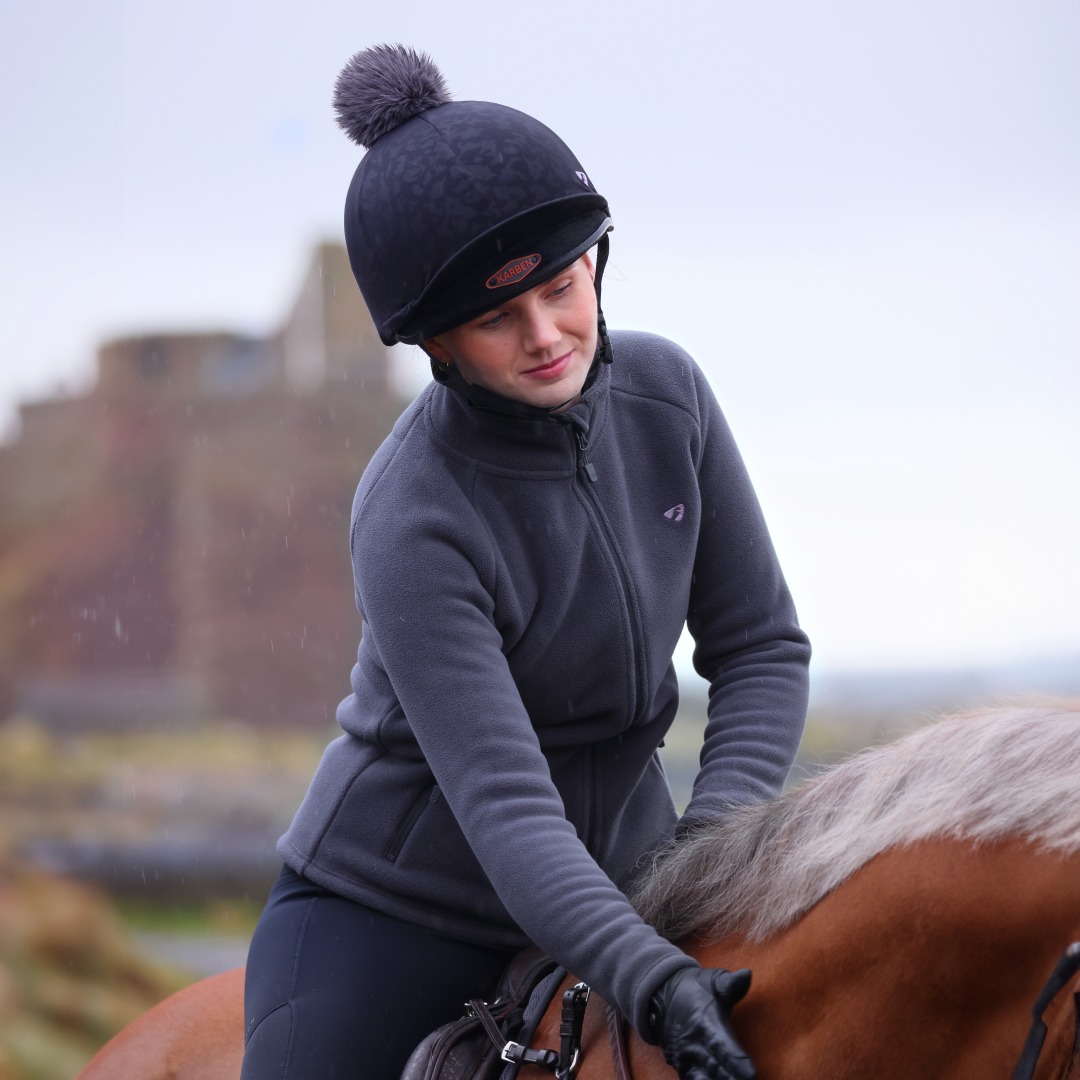 Shires Aubrion Restore Full Zip Fleece #colour_charcoal