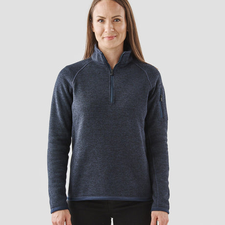 Stormtech Women's Avalante ¼ Zip Fleece #colour_navy-heather