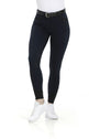 Equitheme Ladies Safir Silicone Full Seat Breeches #colour_black-blue