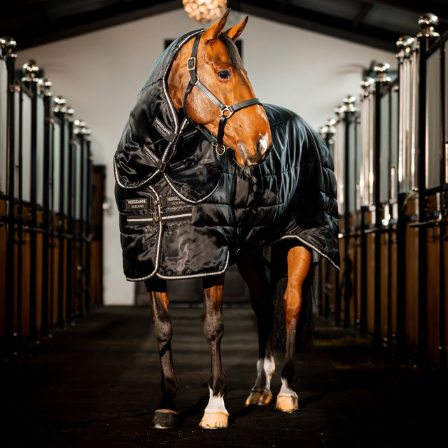 Horseware Ireland Easy-Layer 400g Stable Rug Plus #colour_black-black-silver