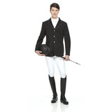 Equitheme Men's Soft Classic Competition Jacket #colour_black-white