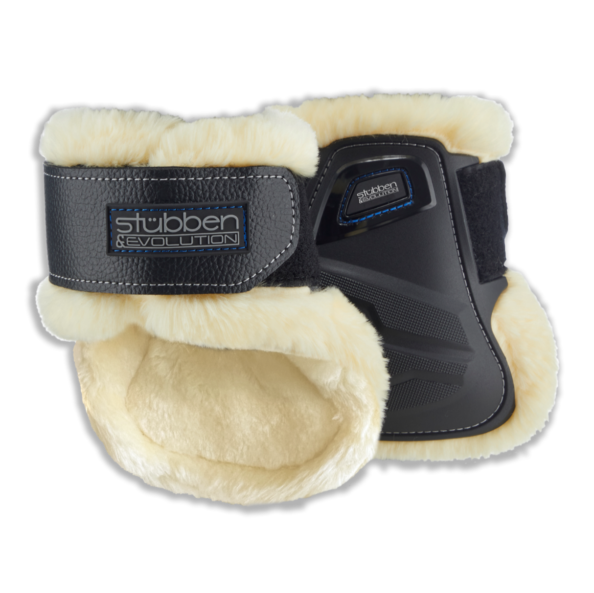 Stubben Hybrid Fleece Fetlock Boots #colour_black