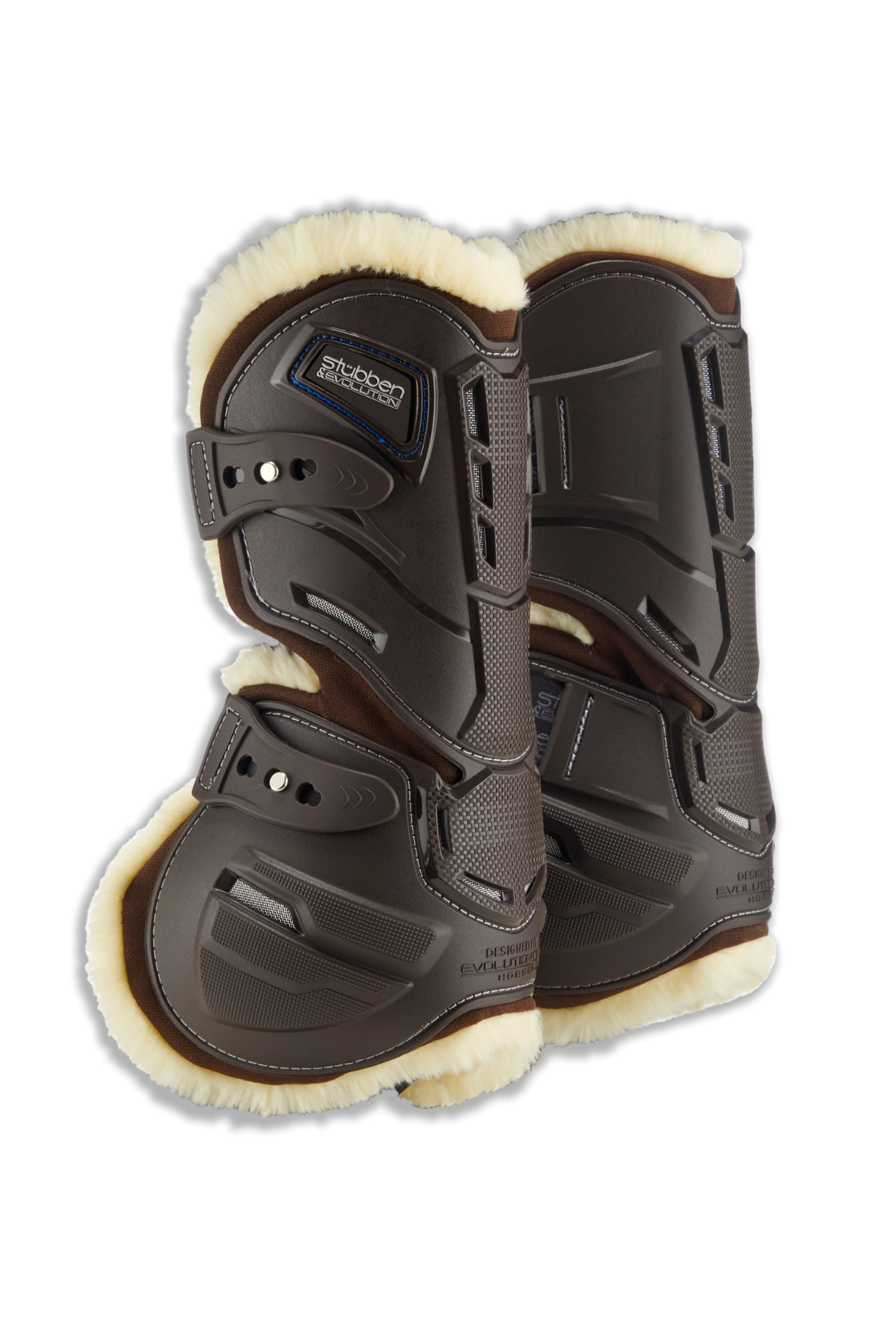 Stubben Hybrid Fleece Tendon Boots #colour_brown