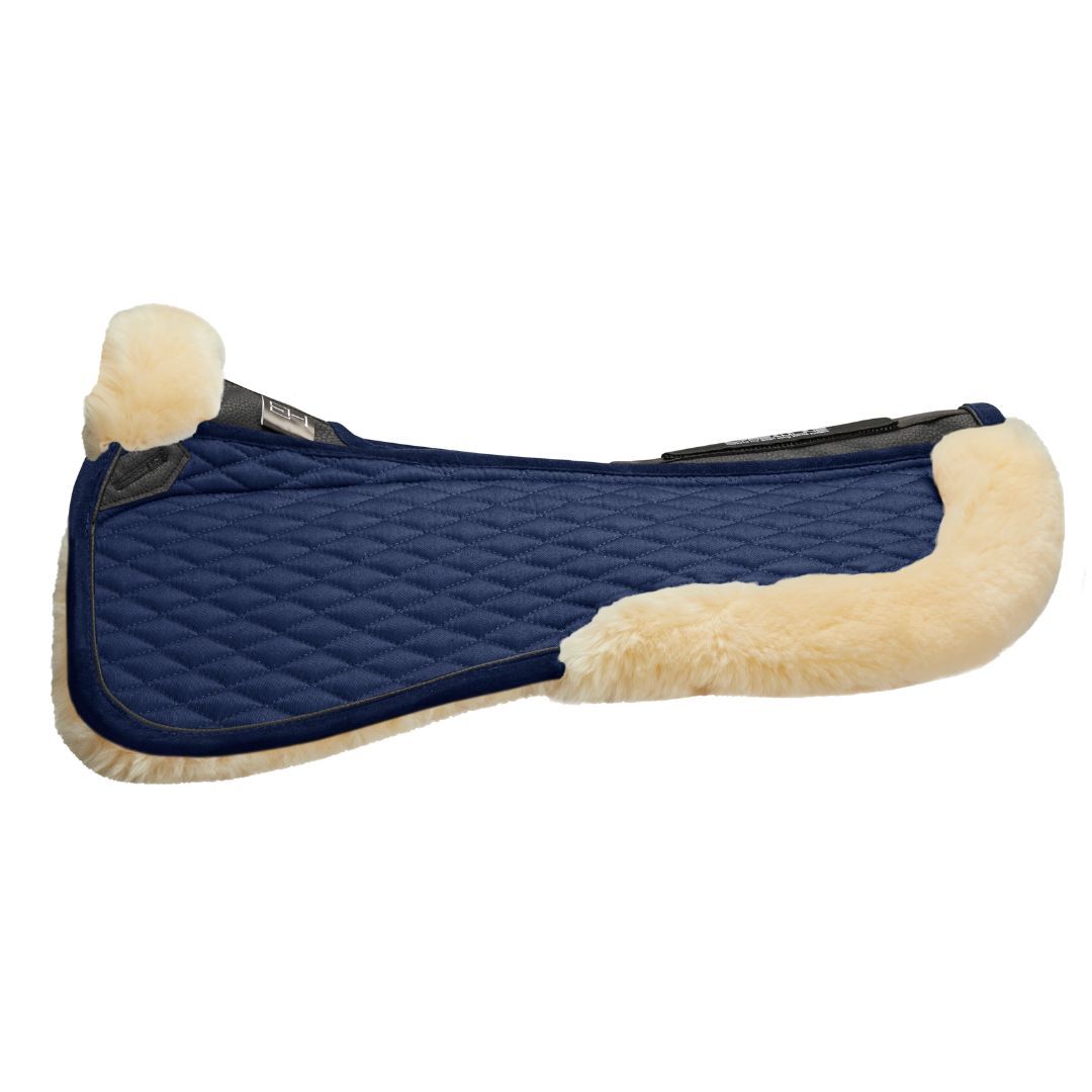 Stubben Streamline Lambswool Dressage Half Pad #colour_blue