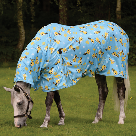 WeatherBeeta ComFiTec Essential Mesh II Combo Neck Fly Rug #colour_bee-print