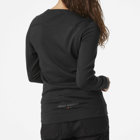 Helly Hansen Workwear Womens HH Lifa Merino Crewneck #colour_black