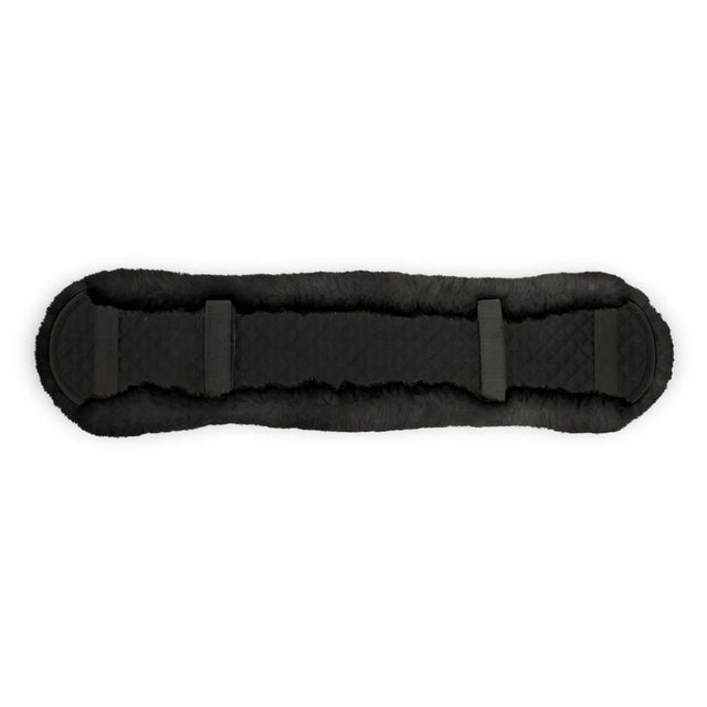 KM Elite Shaped Dressage Girth Sleeve #colour_black-black