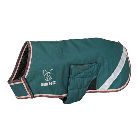 Shires Digby & Fox Waterproof Dog Coat #colour_forest