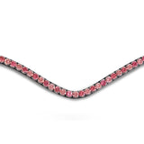 Montar FAIR gebogenes Stirnband mit rosa Kristallen