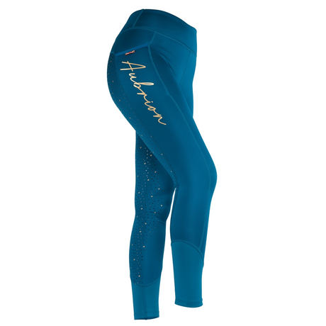 Aubrion Team Maids Winter Riding Tights #colour_teal