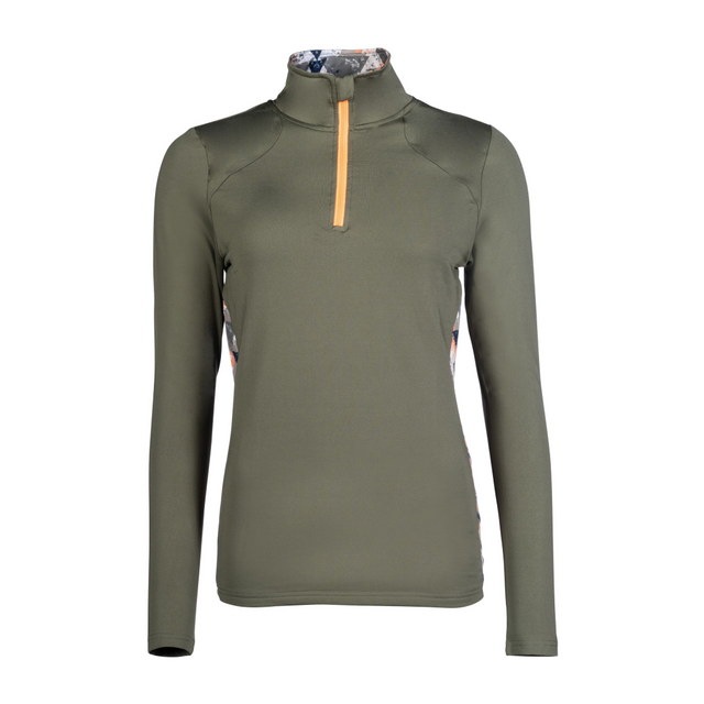 HKM Lyon Active Function shirt #colour_olive-green