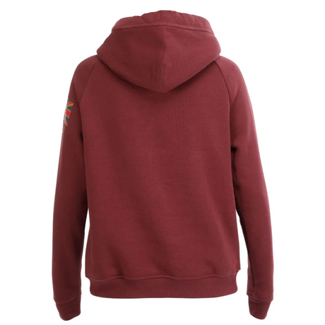 Shires Aubrion Team Girls Hoodie #colour_burgundy