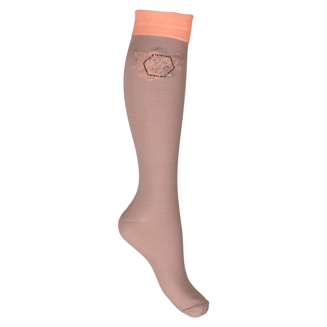 HKM Savona Style Riding Socks #colour_taupe