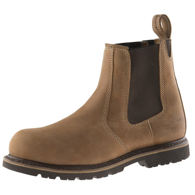 Buckbootz B1151SM Buckflex Safety Dealer Boot #colour_light-brown