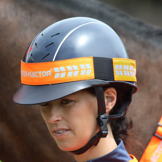 Shrires EQUI-FLECTOR Hat Band #colour_orange